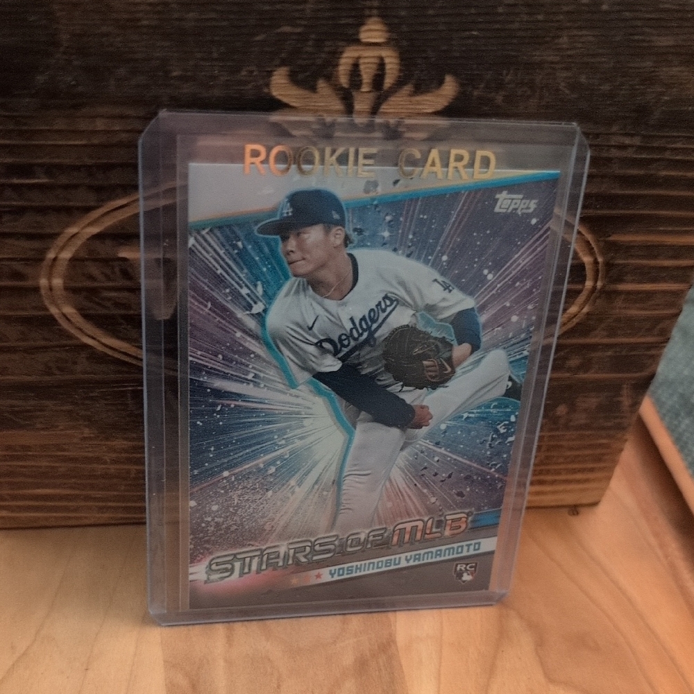 2024 Topps Yoshinobu Yamamoto Stars Of MLB Rookie Card Dodgers World Series MVP